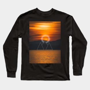 Golden hour sunset PNW Long Sleeve T-Shirt